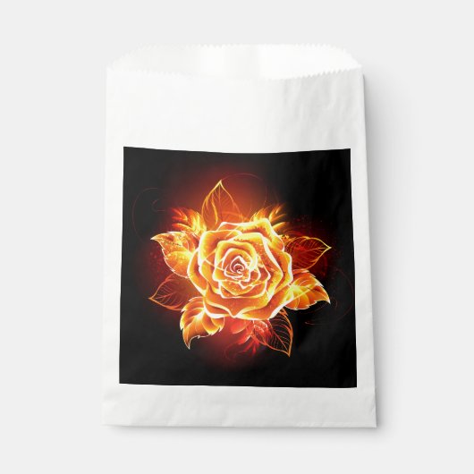 Rose des blühenden Feuers Geschenktütchen (Vorderseite)