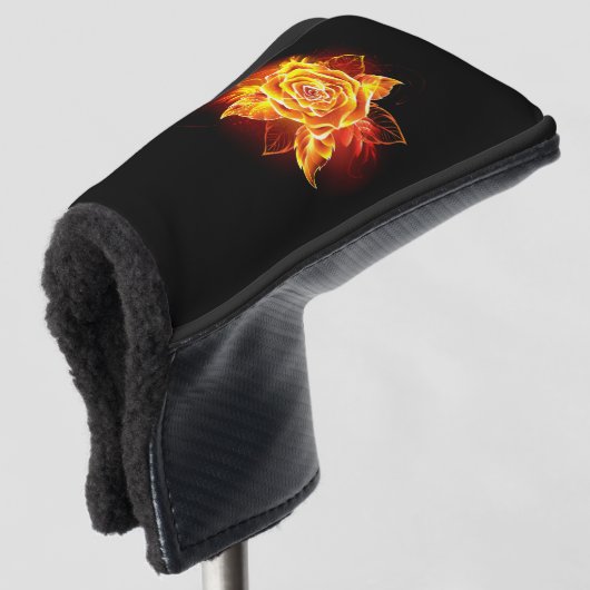 Rose des blühenden Feuers Golf Headcover (3/4 Vorderseite)