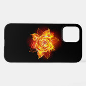 Rose des blühenden Feuers iPhone Hülle (Rückseite (Horizontal))