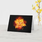 Rose des blühenden Feuers Karte (Gelbe Blume)