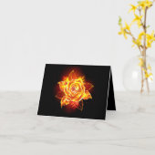 Rose des blühenden Feuers Karte (Gelbe Blume)
