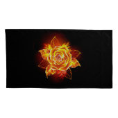 Rose des blühenden Feuers Kissenbezug (Rückseite-Rechts)