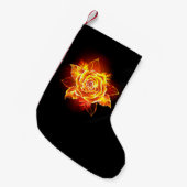 Rose des blühenden Feuers Kleiner Weihnachtsstrumpf (Vorderansicht (hängend))