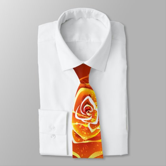 Rose des blühenden Feuers Krawatte (Gebunden)