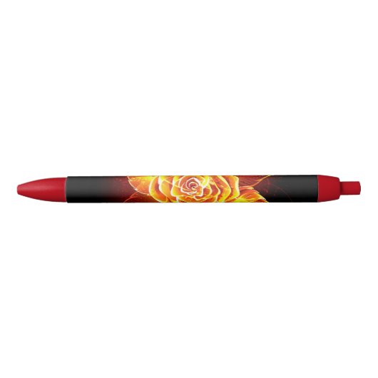 Rose des blühenden Feuers Kugelschreiber (Vorderseite)