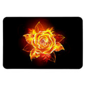 Rose des blühenden Feuers Magnet (Horizontal)