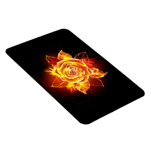 Rose des blühenden Feuers Magnet (Rechte Seite)
