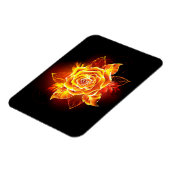 Rose des blühenden Feuers Magnet (Linke Seite)