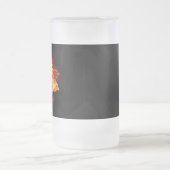 Rose des blühenden Feuers Mattglas Bierglas (Mittel)