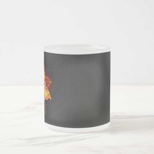 Rose des blühenden Feuers Mattglastasse (Mittel)