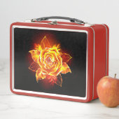 Rose des blühenden Feuers Metall Brotdose (Beispiel)