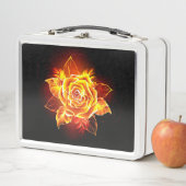 Rose des blühenden Feuers Metall Brotdose (Beispiel)