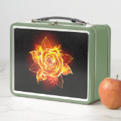 Rose des blühenden Feuers Metall Brotdose (Beispiel)