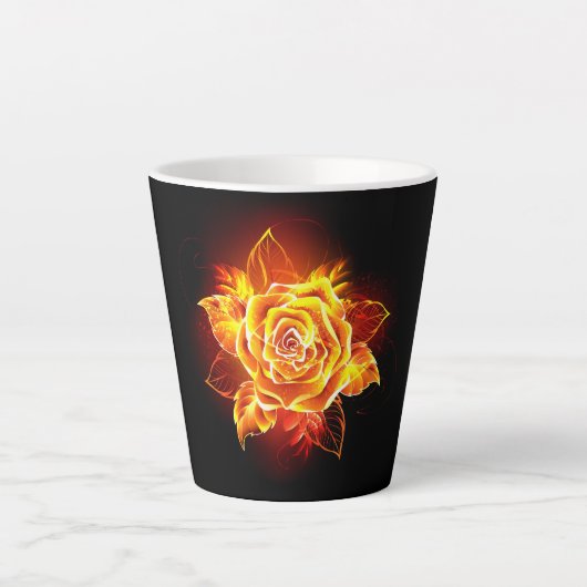 Rose des blühenden Feuers Milchtasse (Vorderseite)