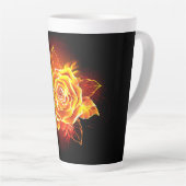 Rose des blühenden Feuers Milchtasse (Rechte Ecke)