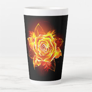 Rose des blühenden Feuers Milchtasse