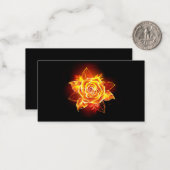 Rose des blühenden Feuers Mitteilungskarte (Vorderseite/Rückseite Beispiel)