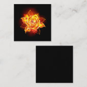 Rose des blühenden Feuers Mitteilungskarte (Vorne/Hinten)