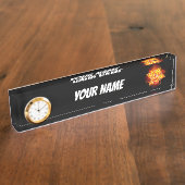 Rose des blühenden Feuers Namensplakette (Seite)