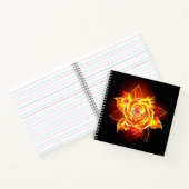 Rose des blühenden Feuers Notizblock (Innenseite)