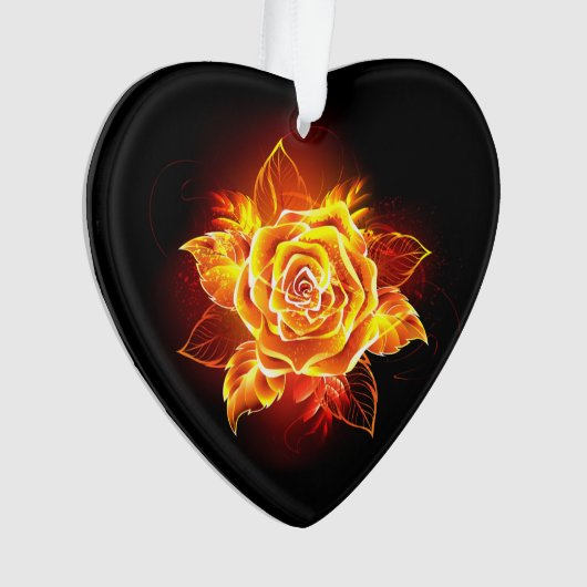 Rose des blühenden Feuers Ornament (Vorderseite)