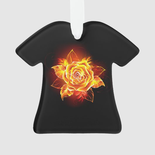 Rose des blühenden Feuers Ornament (Rückseite)