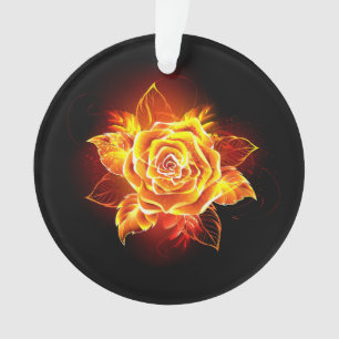 Rose des blühenden Feuers Ornament