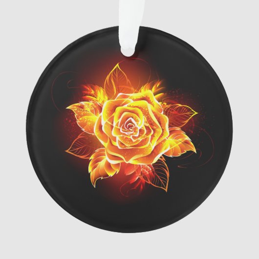 Rose des blühenden Feuers Ornament (Vorderseite)