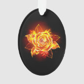 Rose des blühenden Feuers Ornament (Rückseite)