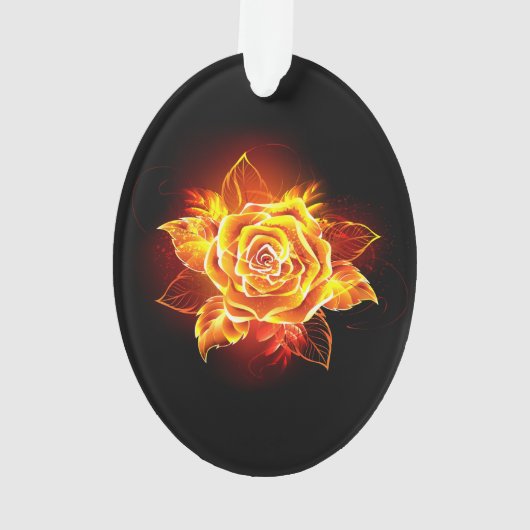 Rose des blühenden Feuers Ornament (Rückseite)