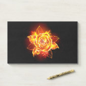 Rose des blühenden Feuers Post-it Klebezettel (Auf Schreibtisch)