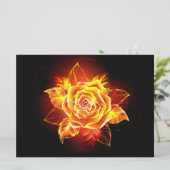 Rose des blühenden Feuers Programm (Stehend Vorderseite)