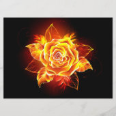 Rose des blühenden Feuers Programm (Vorderseite)