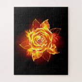 Rose des blühenden Feuers Puzzle (Vertikal)