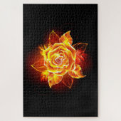Rose des blühenden Feuers Puzzle (Vertikal)
