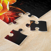 Rose des blühenden Feuers Puzzle (Seite)