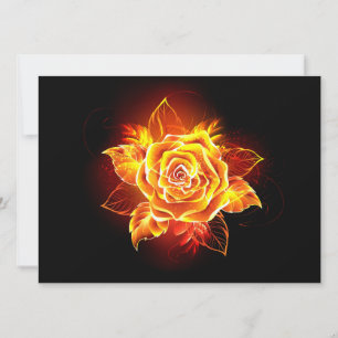 Rose des blühenden Feuers Save The Date