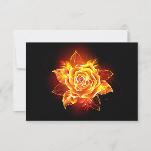 Rose des blühenden Feuers Save The Date