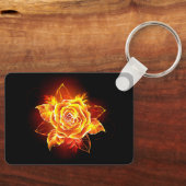 Rose des blühenden Feuers Schlüsselanhänger (Vorderseite)