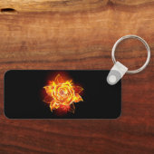 Rose des blühenden Feuers Schlüsselanhänger (Vorderseite)