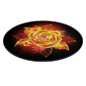 Rose des blühenden Feuers Schneidebrett (Ecke)