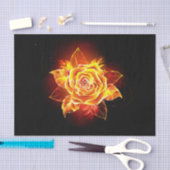 Rose des blühenden Feuers Seidenpapier (Handwerk)