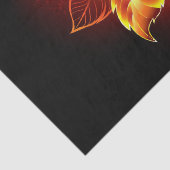 Rose des blühenden Feuers Seidenpapier (Detail)