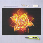 Rose des blühenden Feuers Seidenpapier (Handwerk)