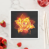 Rose des blühenden Feuers Serviette (Beispiel)