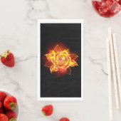 Rose des blühenden Feuers Serviette (Beispiel)