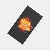 Rose des blühenden Feuers Serviette (Ecke)
