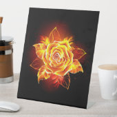Rose des blühenden Feuers Sockelschild (In Situ)