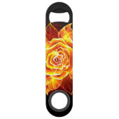 Rose des blühenden Feuers Speed Flaschenöffner (Vorderseite)