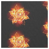 Rose des blühenden Feuers Stoff (Nahaufnahme)
